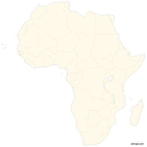 Preview of Blank Map of Africa
