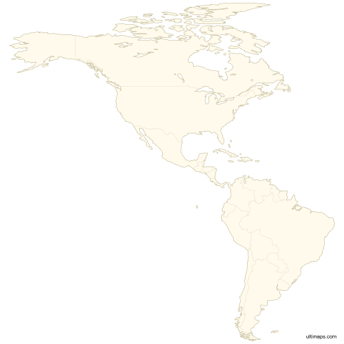 Preview of Vector Map of Americas