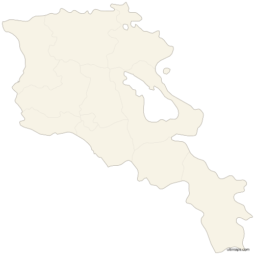 Preview of Vector Armenia Map with Provinces