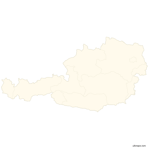Preview of Vector Map of Austria States