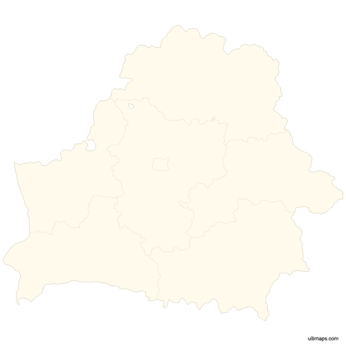 Preview of Blank Map of Belarus Regions