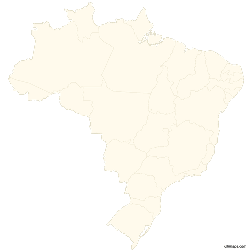 Preview of Blank Map of Brazil States
