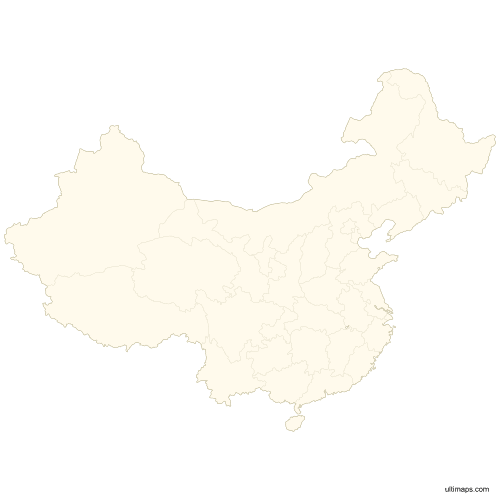 Preview of Vector Map of China Provinces