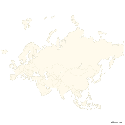 Preview of Blank Map of Eurasia