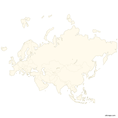 Preview of Vector Map of Eurasia