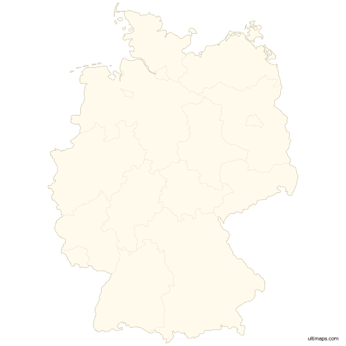 Preview of Vector Germany States Map