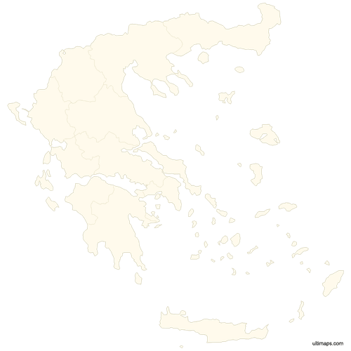 Preview of Blank Map of Greece Regions