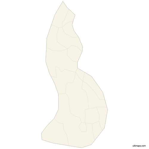 Preview of Blank Liechtenstein Map with Municipalities