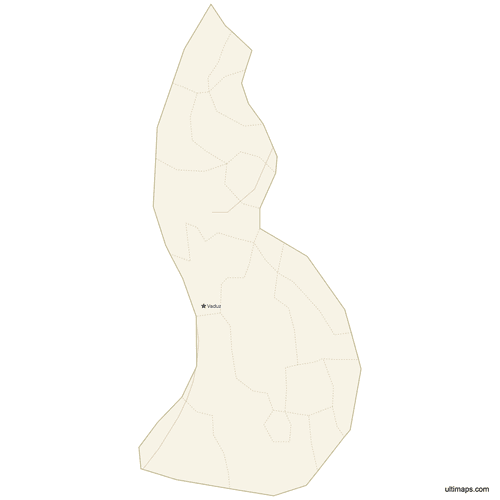 Preview of Map of Liechtenstein with Cities and Roads