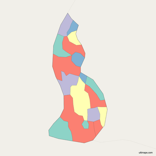 Preview of Political Map of Liechtenstein with Municipalities