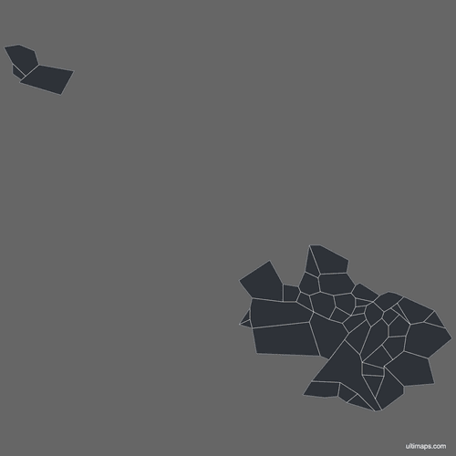 Preview of Blank Malta Map with Local Councils (Dark)