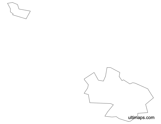 Preview of Outline Malta Map with Local Councils (Letter)