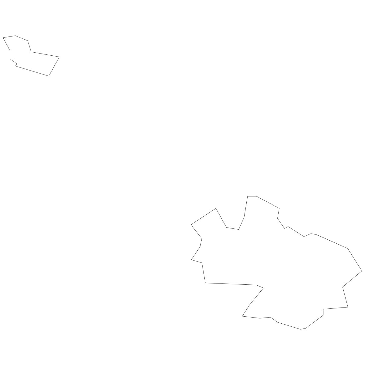 Outline map of Malta