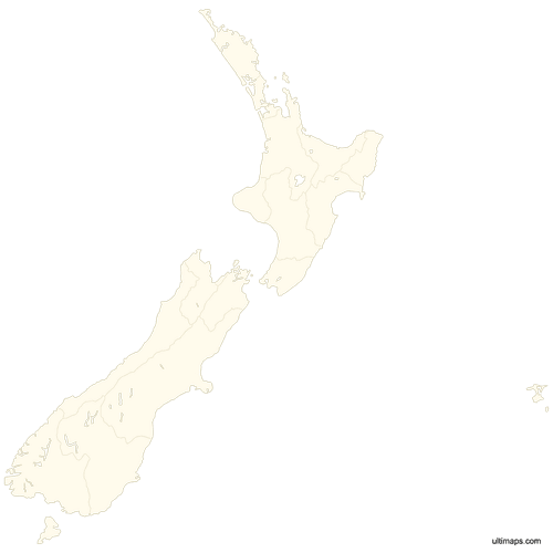 Preview of Blank Map of New Zealand