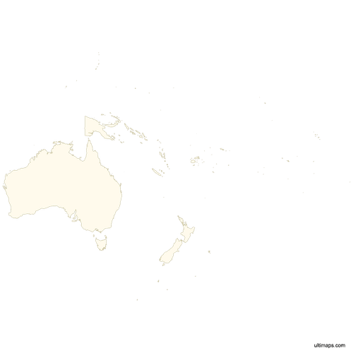 Preview of Blank Map of Oceania