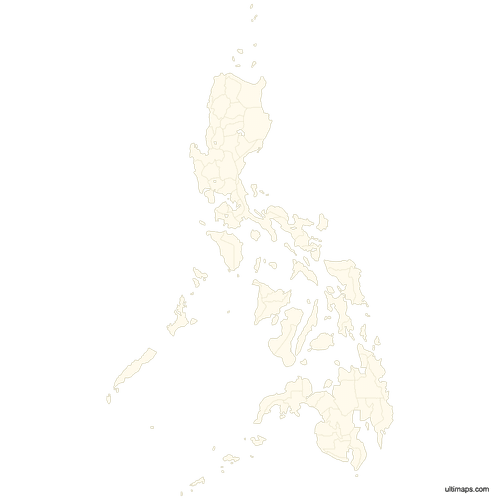 Preview of Blank Map of Philippines Provinces