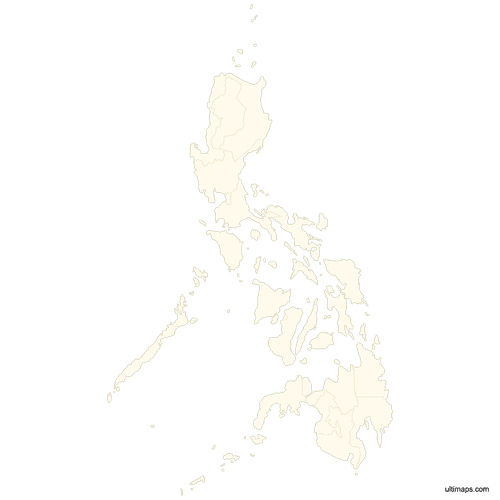 Preview of Blank Map of Philippines Regions