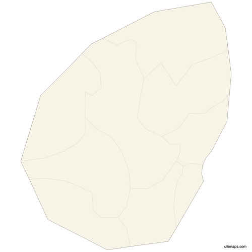 Preview of Blank San Marino Map with Castelli