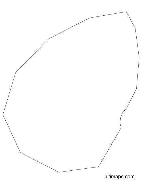 Preview of Outline San Marino Map with Castelli (Letter)
