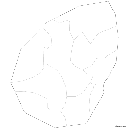 Preview of Outlined San Marino Map with Castelli