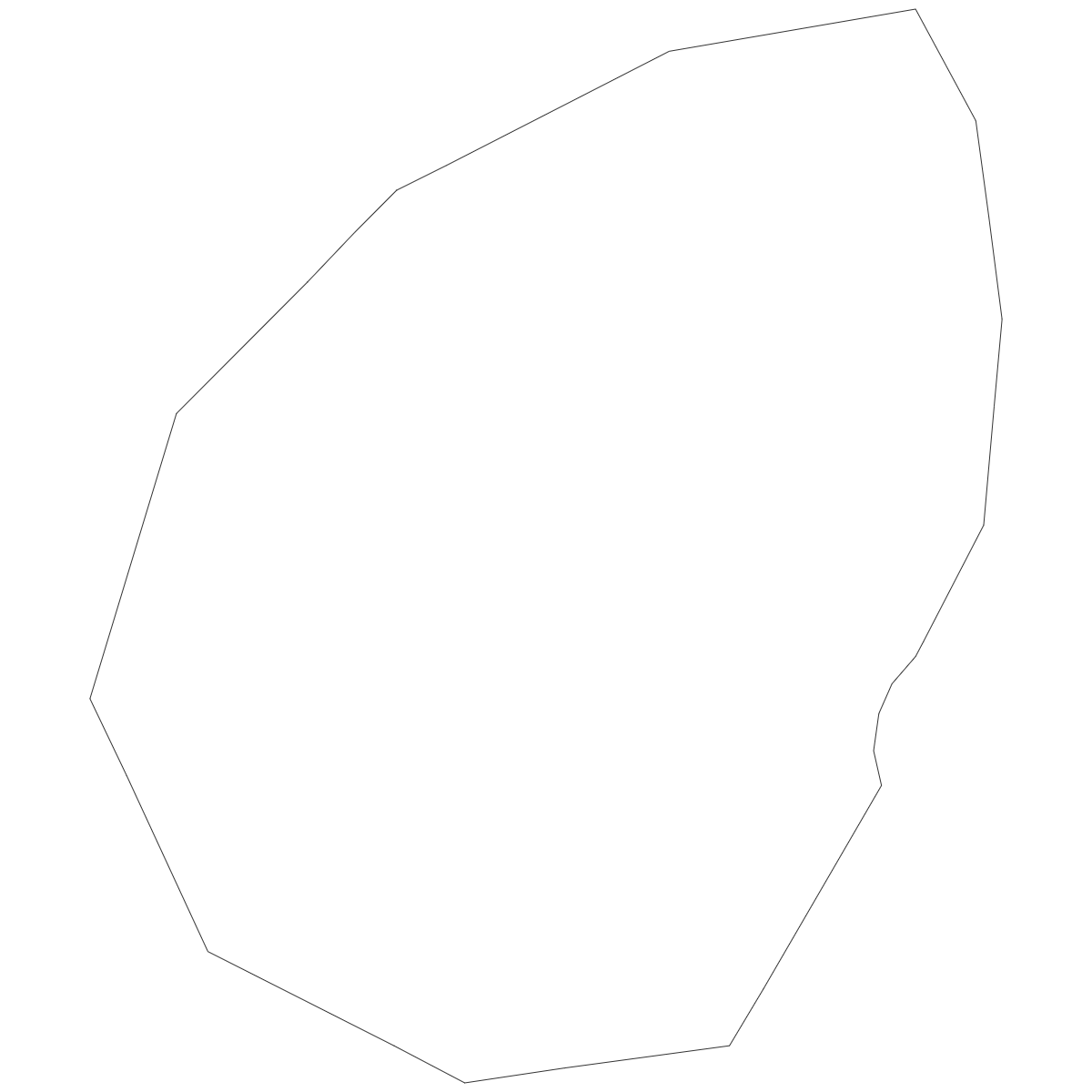 Outline map of San Marino