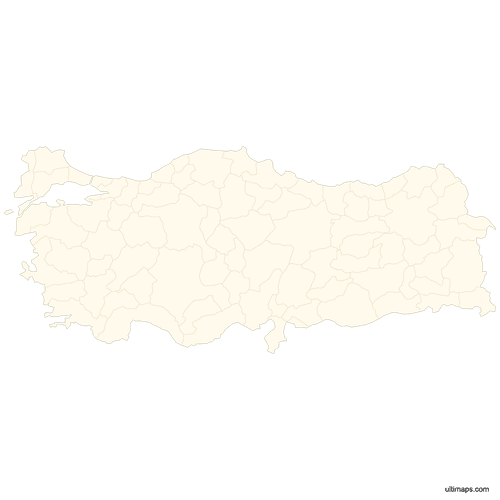 Preview of Blank Map of Turkey
