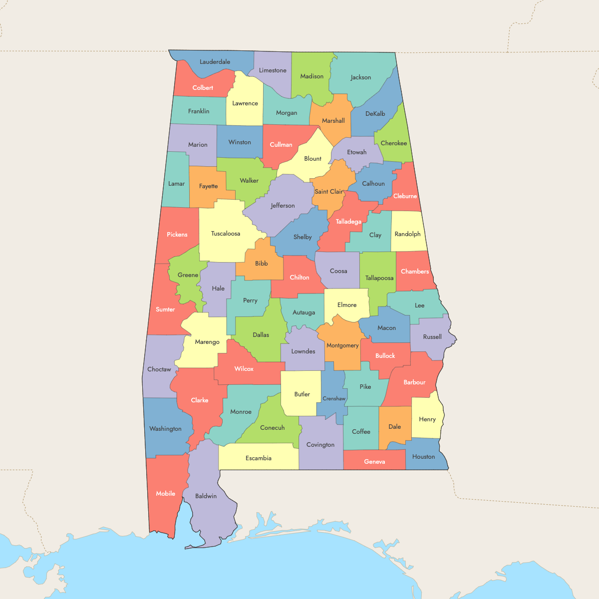 Map of Huntsville city, Alabama - Thong Thai Real, image size:1200x1200