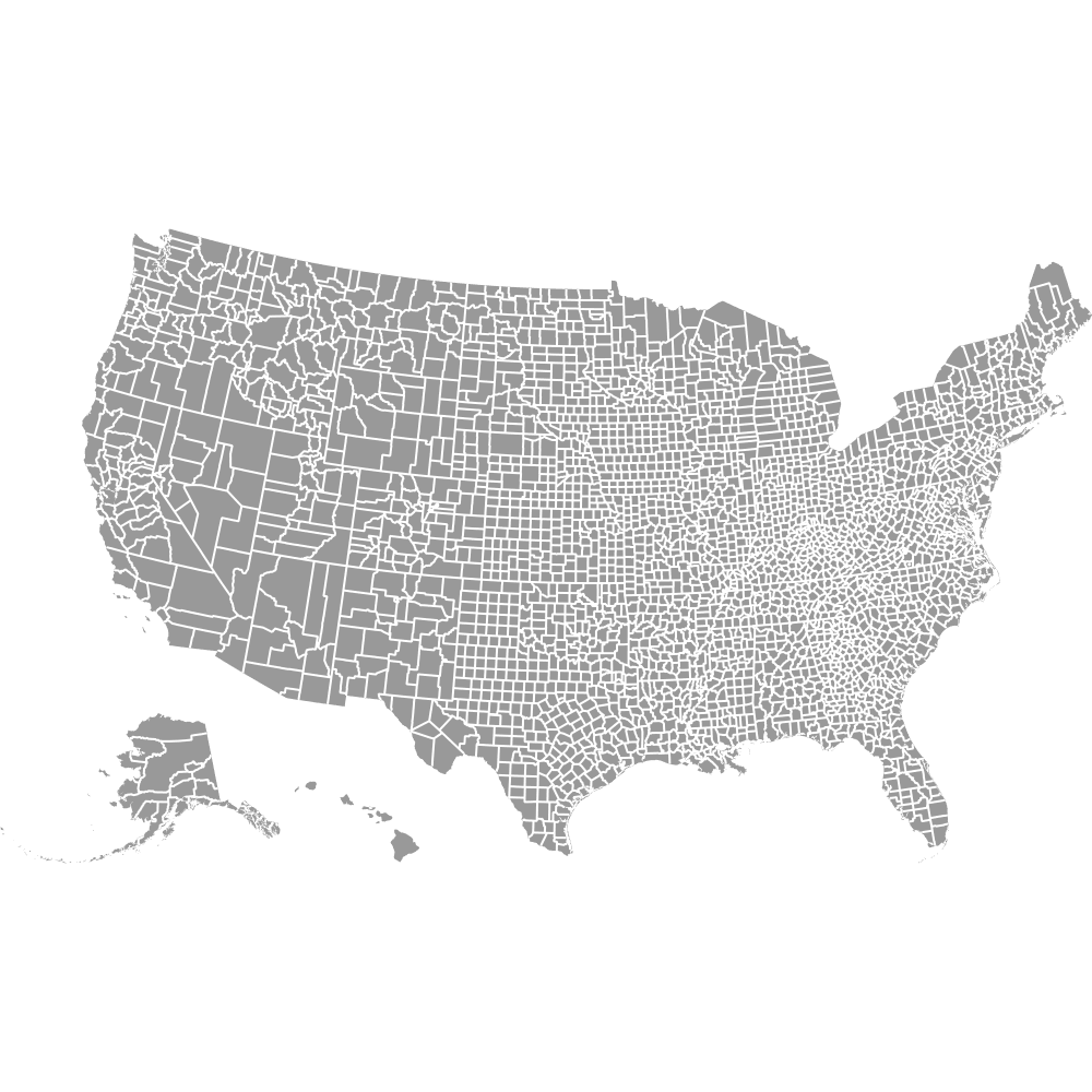 Preview of Map of the United States Counties