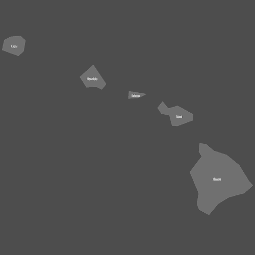 Preview of Labeled Map of Hawaii Counties (Dark)