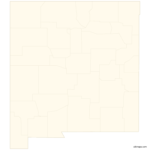 Preview of Vector Map of New Mexico Counties