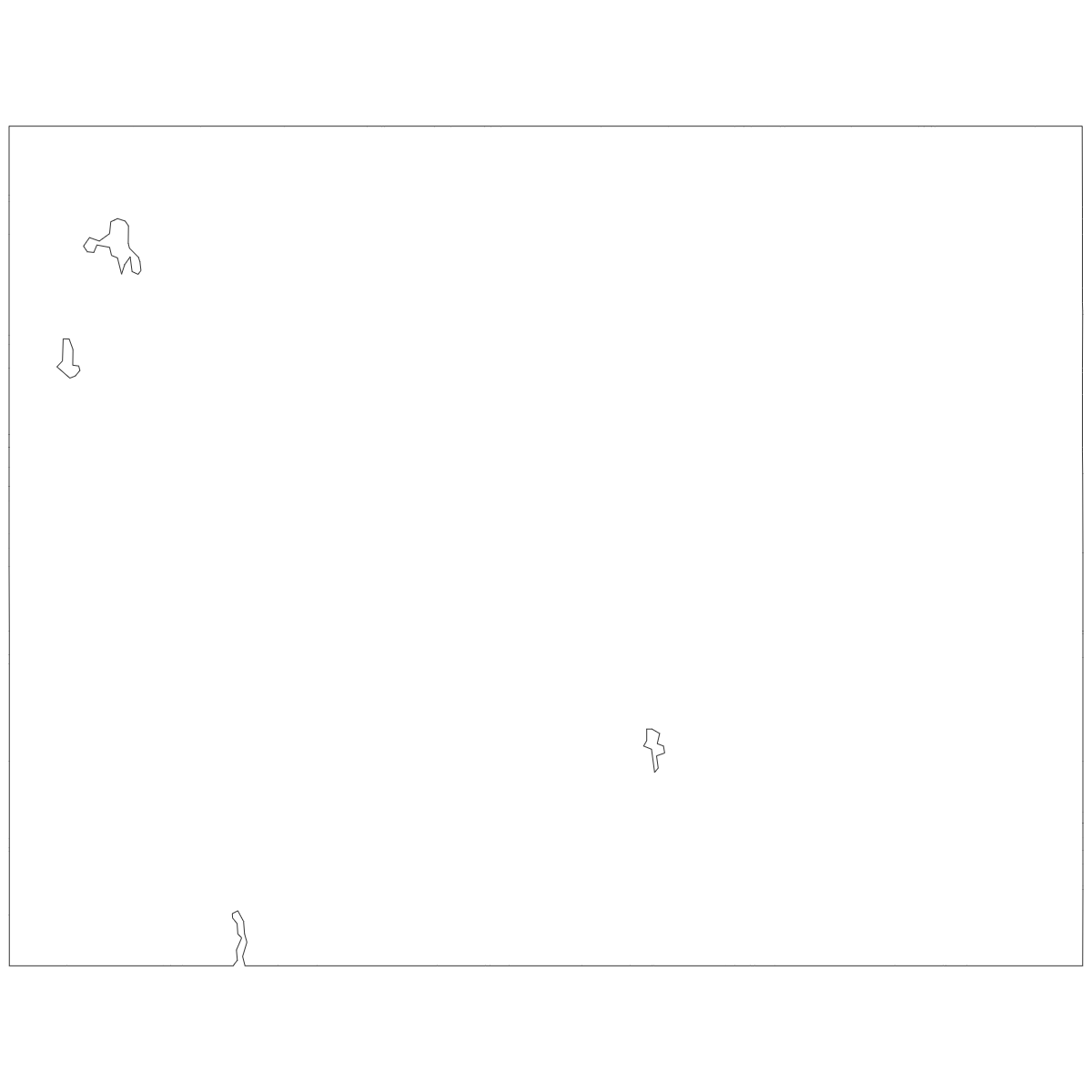 Outline Map of Wyoming Counties